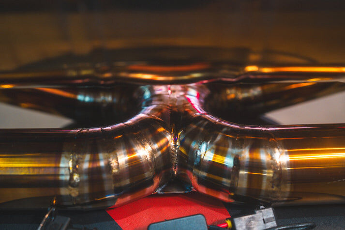 2004-2009 Ferrari F430 4.3L, Catback Grade 5 Titanium Titanium Bespoke OEM Style Valvetronic Tips by Valvetronic Designs