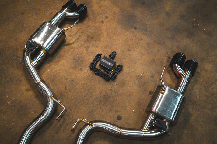 2015-2025 Ford S550,S650 Mustang GT, 5.0L Catback T304 Stainless Steel 3.5 Inch Outlet Tips by Valvetronic Designs