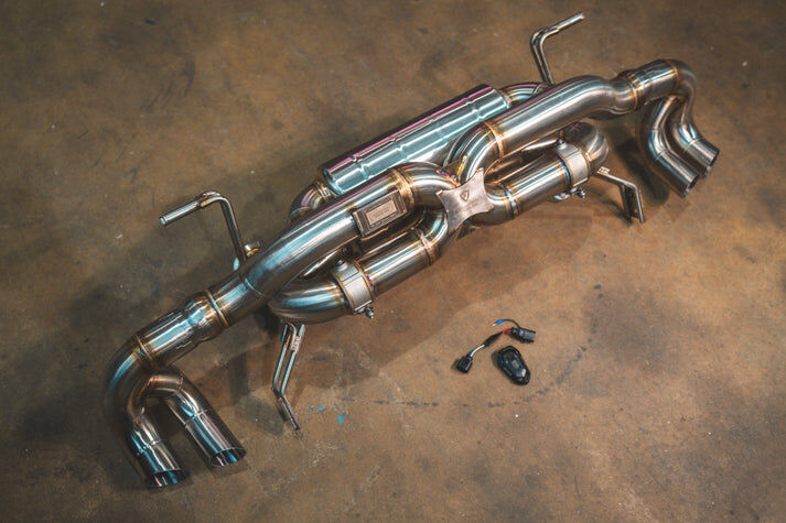 2010-2013 Lamborghini LP 570-4 Superleggera 5.2L Catback T304 Stainless Steel Reuses OEM TIPS by Valvetronic Designs