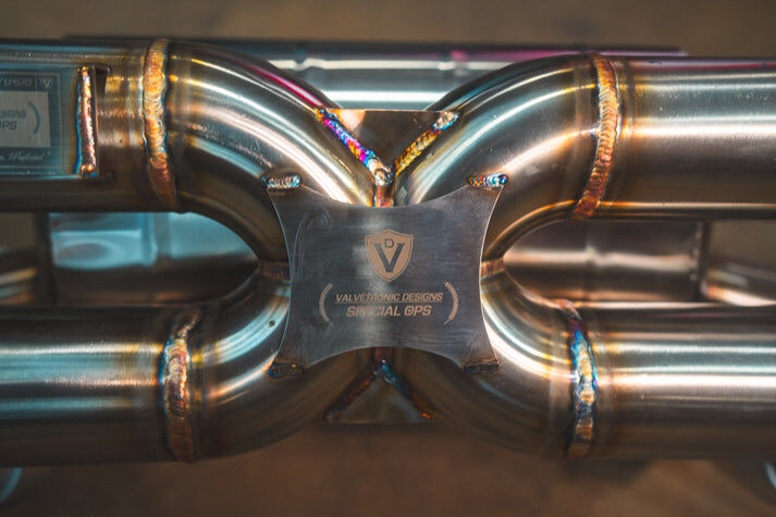2010-2013 Lamborghini LP 570-4 Superleggera 5.2L Catback T304 Stainless Steel Reuses OEM TIPS by Valvetronic Designs