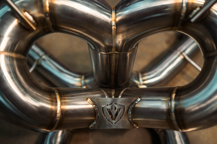 2024-2025 Lamborghini Revuelto 6.5L F1 Full Exhaust System, T304 Stainless Steel Reuse OEM Tips by Valvetronic Designs