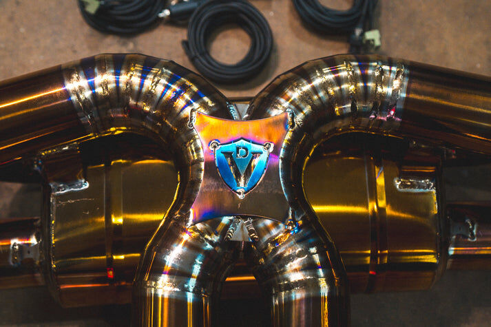 2018-2025 Lamborghini Urus 4.0L, Full Exhaust System, Grade 5 Titanium Bespoke OEM Style Valvetronic Tips by Valvetronic Designs