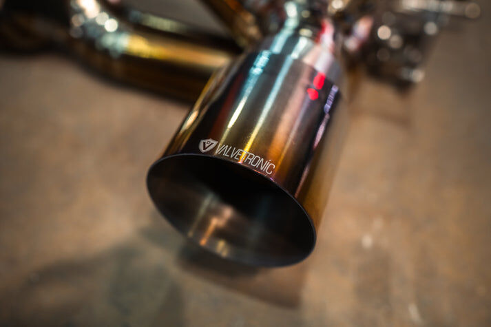 2020-2025 Maserati MC20 3.0L, Catback Grade 5 Titanium Titanium Bespoke 3.5 Inch Outlet Tips by Valvetronic Designs