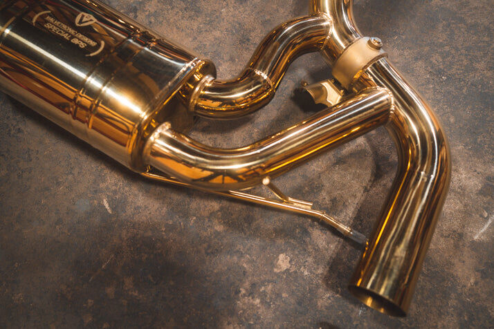 2015-2021 Mercedes AMG GT 4.0L, Full Exhaust System, Grade 5 Titanium Reuse OEM by Valvetronic Designs
