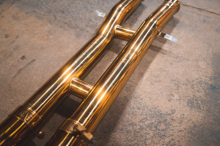 2015-2021 Mercedes AMG GT 4.0L, Full Exhaust System, Grade 5 Titanium Reuse OEM by Valvetronic Designs
