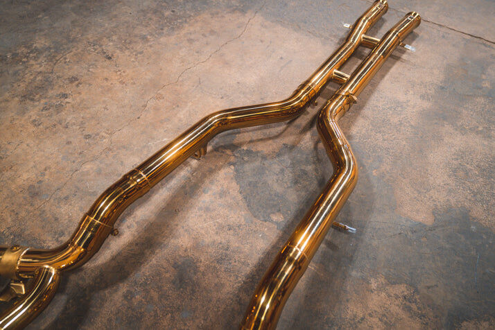 2015-2021 Mercedes-AMG GT 4.0L, Catback Grade 5 Titanium Reuse OEM by Valvetronic Designs