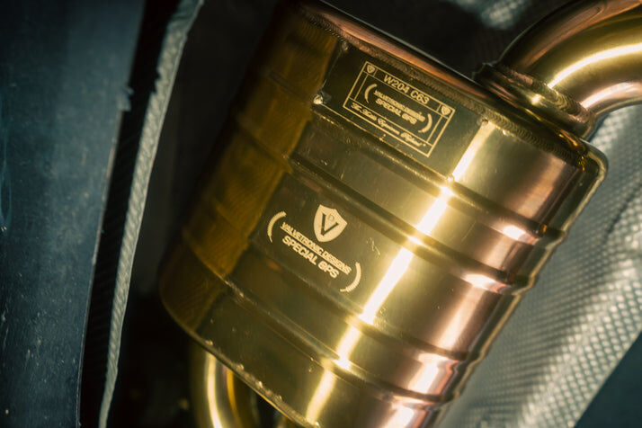 Mercedes W204 C 63 6.3L, Full Exhaust System With Free Flow Headers, T304 Stainless Steel Finished in Anodized Gold by Valvetronic Designs