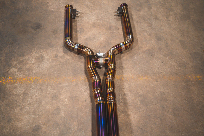 2015-2024 Mercedes W205 C 63 4.0L, Full Exhaust System, Grade 5 Titanium Bespoke OEM Style Valvetronic Tips by Valvetronic Designs