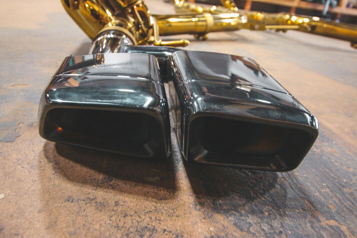 2007-2015 Mercedes W212 E 63 6.3L, Full Exhaust System, T304 Stainless Steel Bespoke OEM Style Valvetronic Tips by Valvetronic Designs