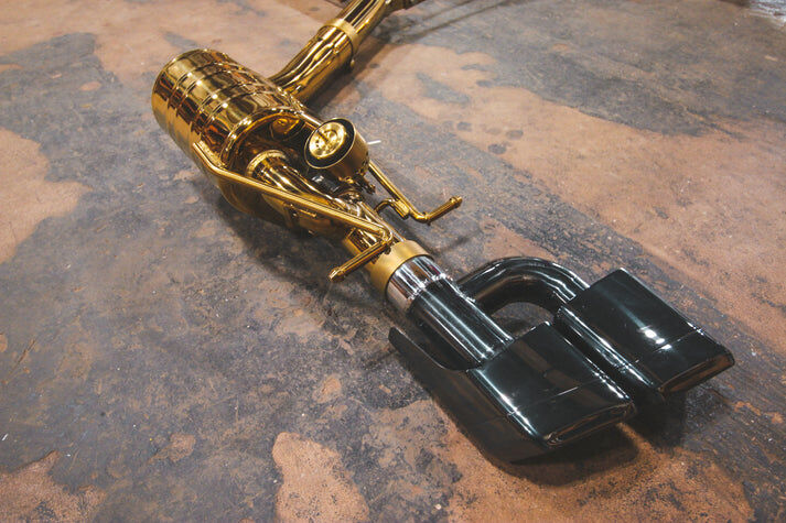 2007-2015 Mercedes W212 E 63 6.3L, Catback Grade 5 Titanium Bespoke OEM Style Valvetronic Tips by Valvetronic Designs