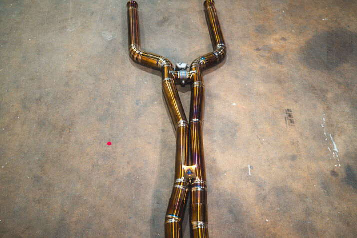 2007-2015 Mercedes W213 E 63 4.0L, Catback Grade 5 Titanium Bespoke OEM Style Valvetronic Tips by Valvetronic Designs