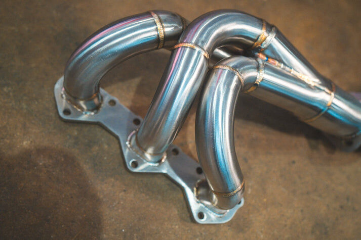 2019-2025 Porsche 718 Cayman Gt4 4.0L, Full Exhaust System With Free Flow Headers, Grade 5 Titanium Titanium 4.0 Inch Outlet Tips by Valvetronic Designs