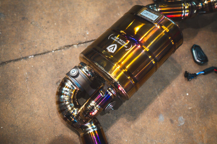 2012-2016 Porsche 981 Boxster, Cayman, 2.7/3.4L Full Exhaust System With Free Flow Headers, Grade 5 Titanium by Valvetronic Designs