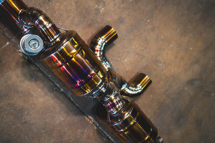 2016-2019 Porsche 991.2 Carrera 3.0L, Full Exhaust System With Free Flow Headers, Grade 5 Titanium 4.0 Inch Outlet Tips by Valvetronic Designs