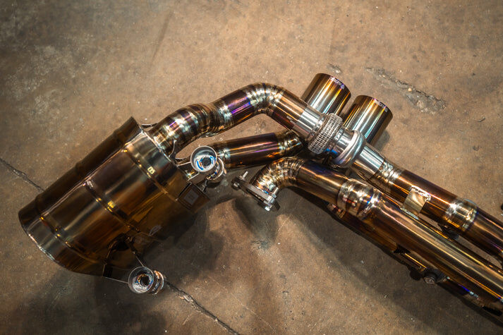 2012-2016 Porsche 991 Carrera,Targa S,GTS,4,4S,4GTS 3.4,3.8L, Catback Grade 5 Titanium 4.0 Inch Outlet Tips by Valvetronic Designs
