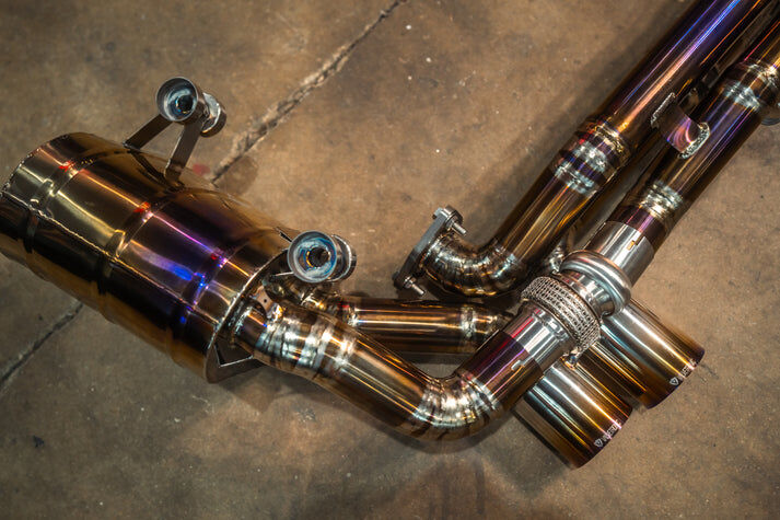 2012-2016 Porsche 991 Carrera,Targa S,GTS,4,4S,4GTS 3.4,3.8L, Catback Grade 5 Titanium 4.0 Inch Outlet Tips by Valvetronic Designs