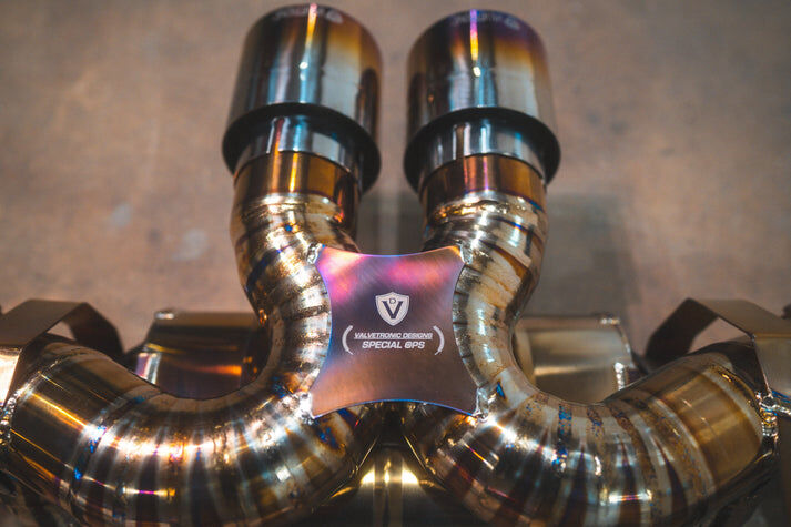 2020-2025 Porsche 992 911 GT3,GT3RS 4.0L, Catback Grade 5 Titanium Titanium 4.0 Inch Outlet Tips by Valvetronic Designs