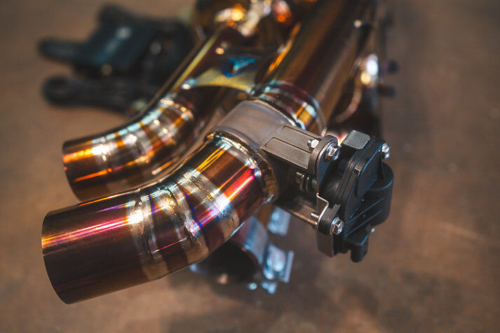 2019-2024 Porsche 992 911 Carrera,Turbo 3.8L, Full Exhaust System, Grade 5 Titanium Titanium 4.0 Inch Outlet Tips by Valvetronic Designs