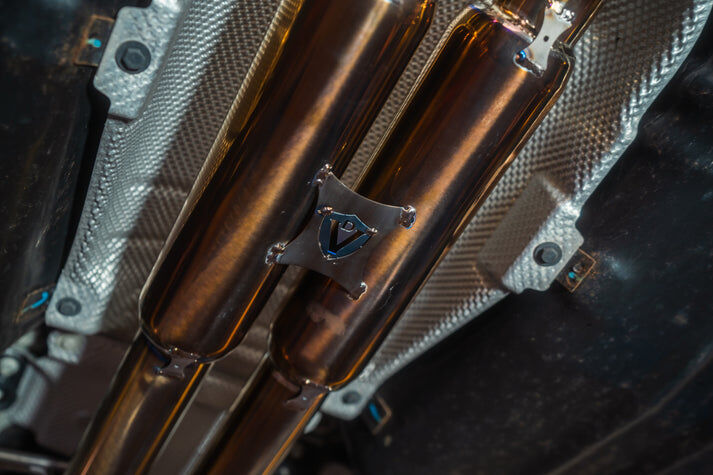 2013-2022 Range Rover SVR 5.0L, Full Exhaust System, Grade 5 Titanium Titanium 4.0 Inch Outlet Tips by Valvetronic Designs