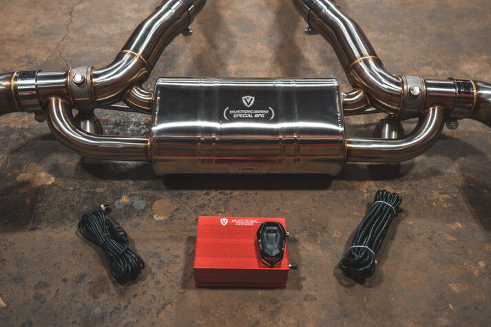 2020-2025 Toyota A90 Supra 3.0L, Catback T304 Stainless Steel Brushed 5.0 Inch Outlet Tips by Valvetronic Designs