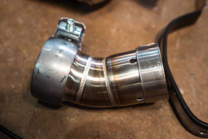 Universal Bike Valved Angled Muffler Kit 1.75 Inch by Valvetronic Designs