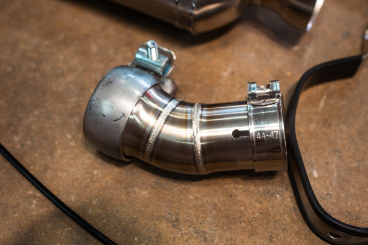Universal Bike Valved Angled Muffler Kit 2.0 Inch by Valvetronic Designs