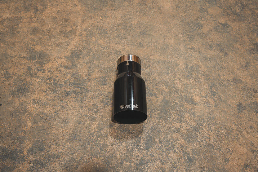 Universal Exhaust Tips 2.5 Inch T304 Stainless Steel Black by Valvetronic Designs