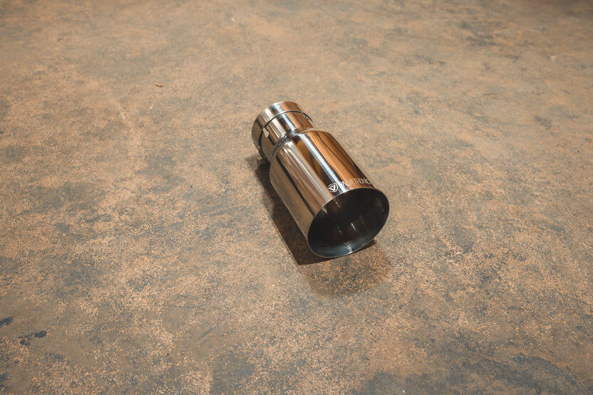 Universal Exhaust Tips 2.5 Inch T304 Brushed by Valvetronic Designs - VTD.TIP.SW.25.35.BRSH