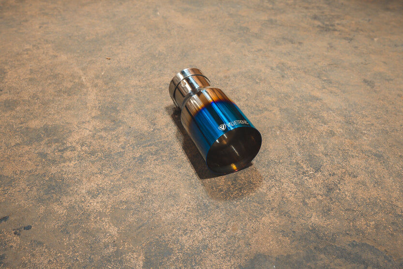 Universal Exhaust Tips 2.5 Inch T304 Stainless Steel Burnt Titanium by Valvetronic Designs