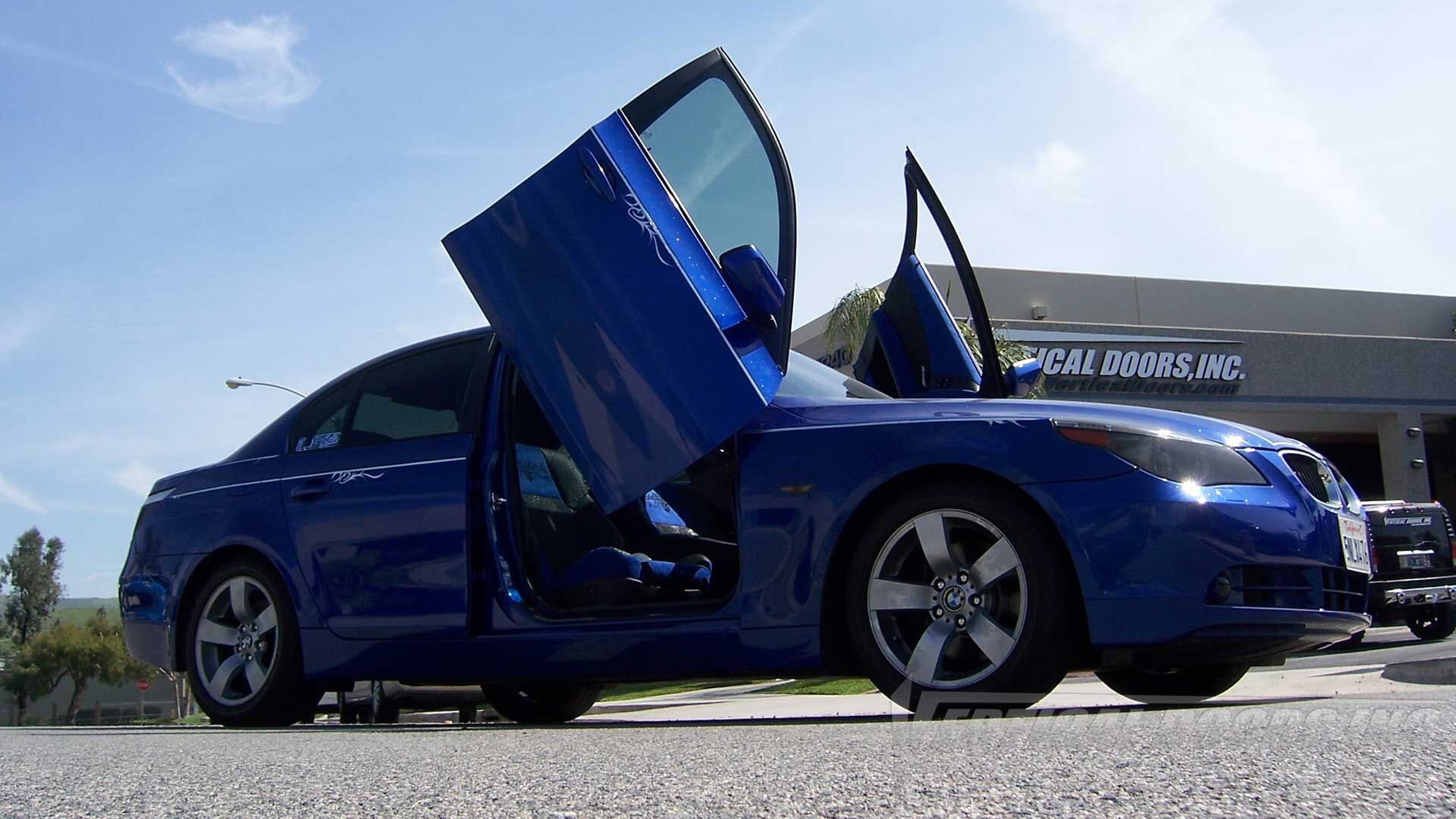 2003-2010 BMW 5-Series 4DR Bolt-on Vertical Lambo Door Conversion Kit