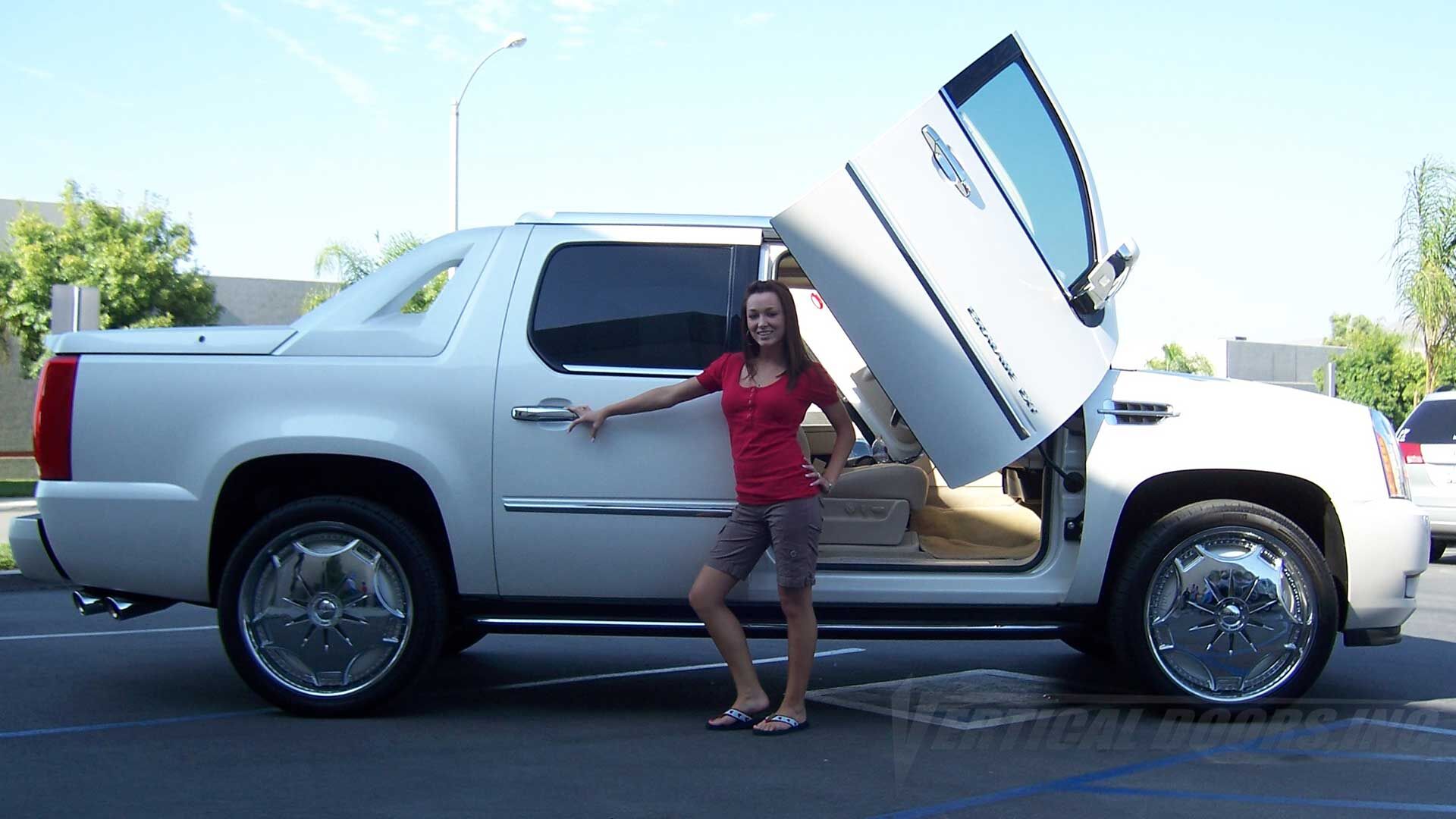 2007-2013 Cadillac Escalade EXT Bolt-on Vertical Lambo Door Conversion Kit
