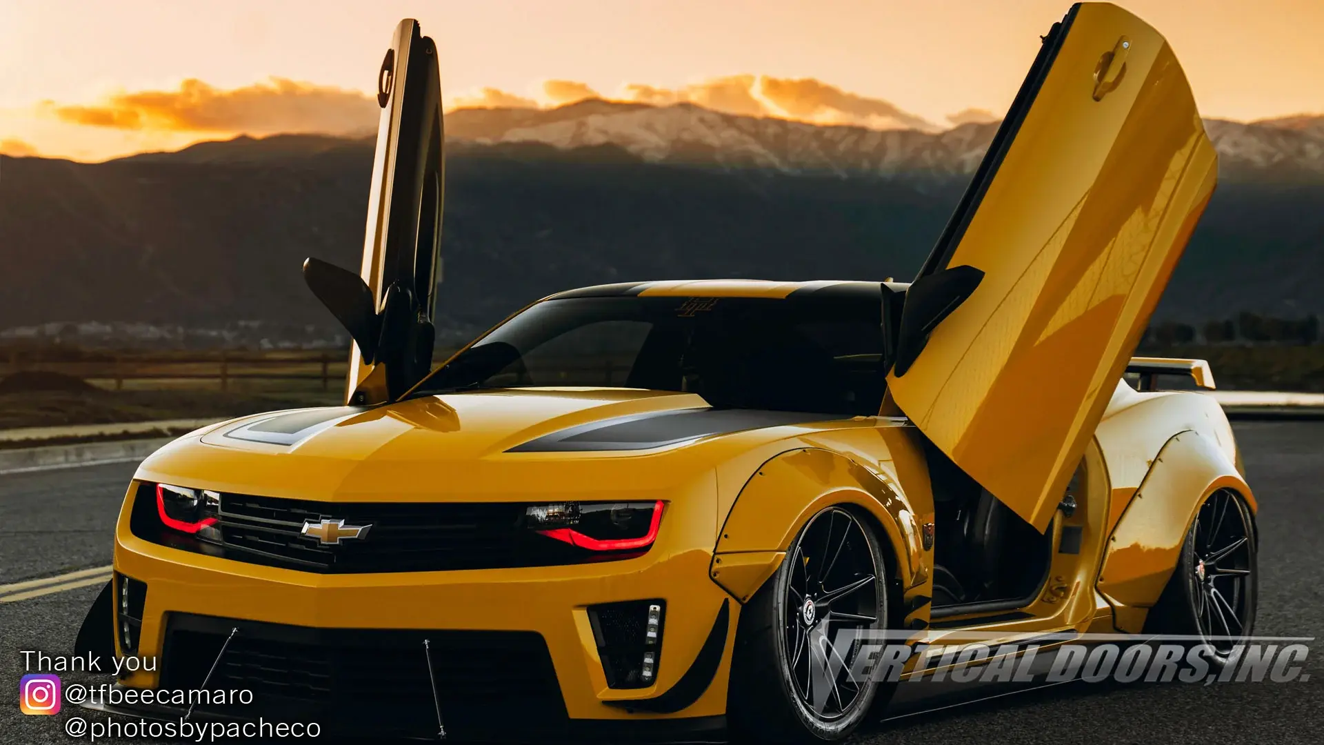 2016-2024 Chevrolet Camaro Bolt-on Vertical Lambo Door Conversion Kit