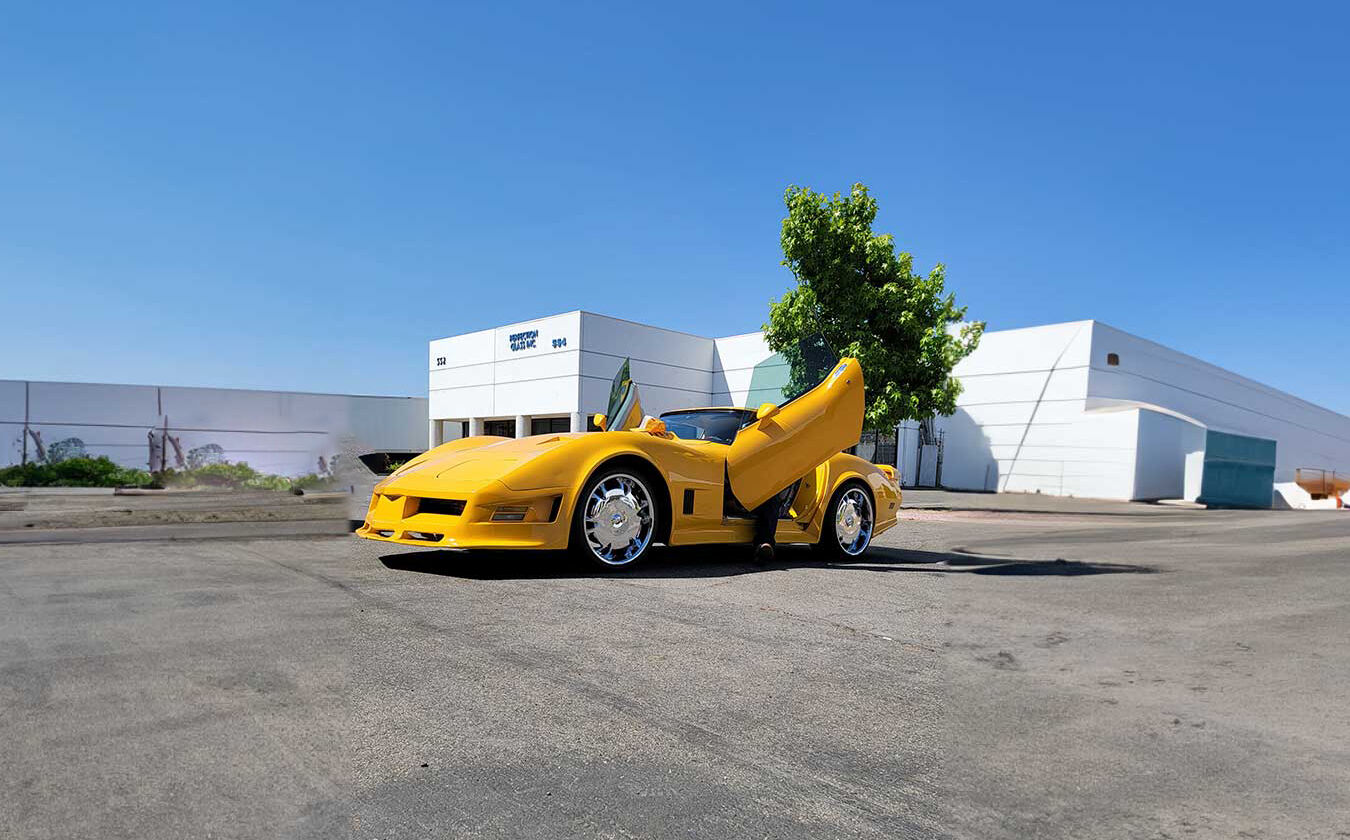 1968-1982 Chevrolet Corvette C3 Bolt-on Vertical Lambo Door Conversion Kit - VDCCHEVYCORC36882