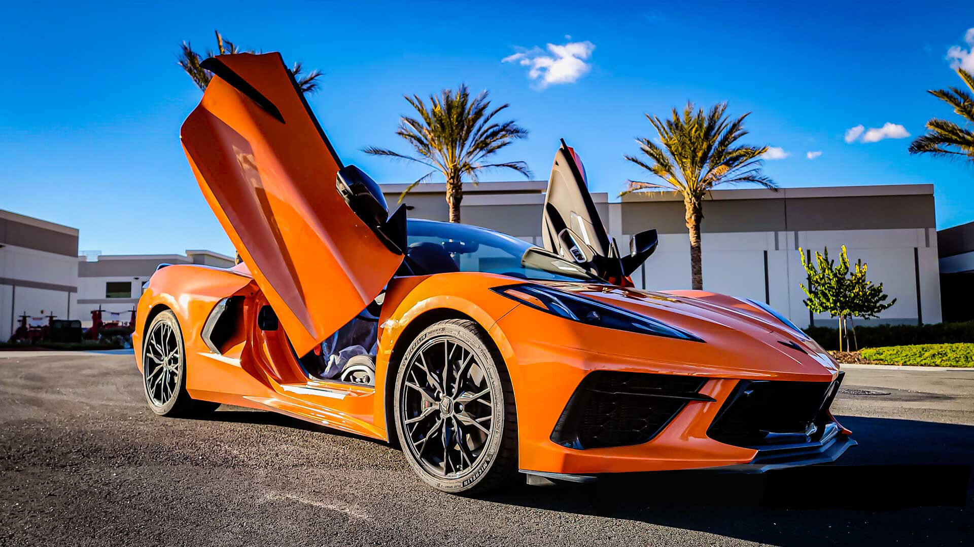 2023-2024 Chevrolet Corvette C8 Bolt-on Vertical Lambo Door Conversion Kit - VDCCHEVYCORC823Z06
