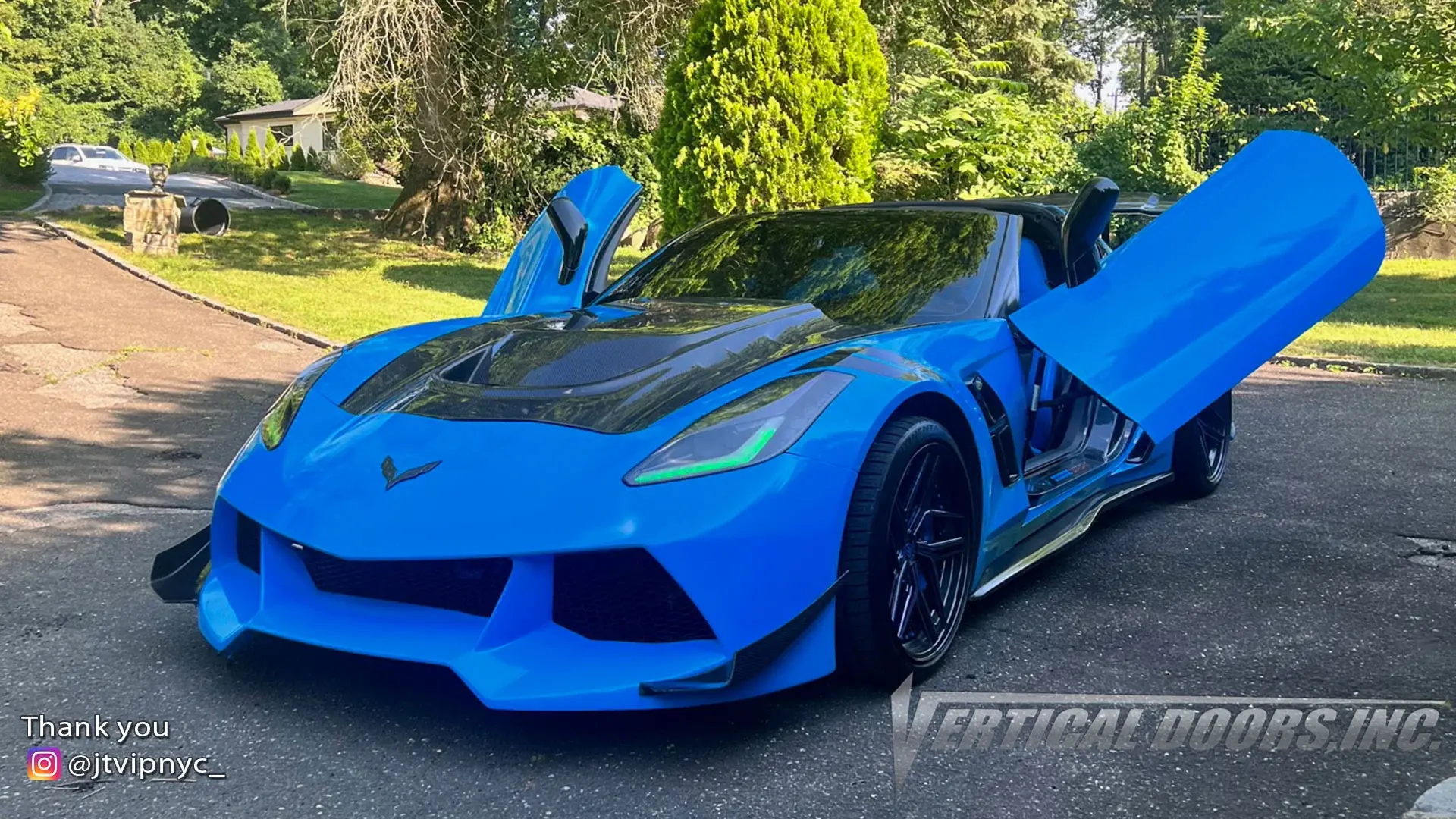 2014-2017 Chevrolet Corvette C7 Bolt-on Vertical Lambo Door Conversion Kit