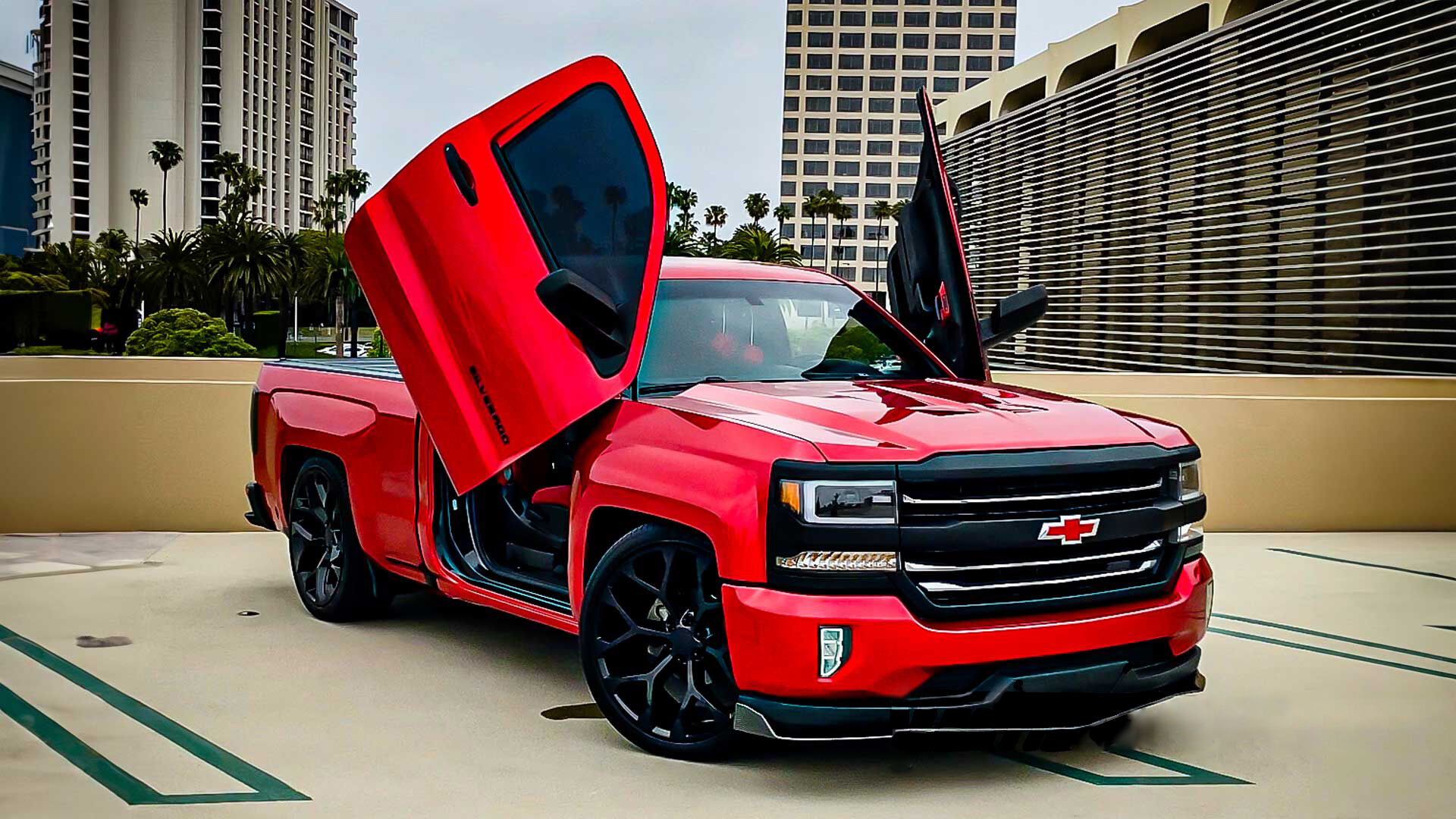 2014-2018 Chevrolet Silverado 1500 Bolt-on Vertical Lambo Door Conversion Kit - VDCCHEVYSILVER14