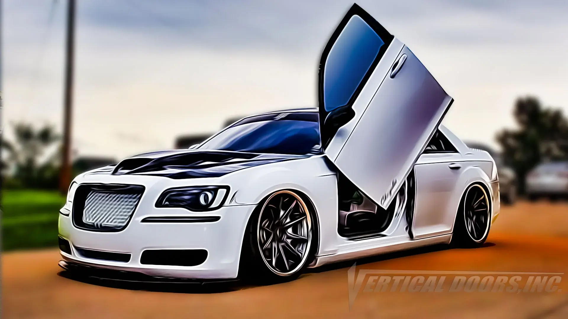 2011-2022 Chrysler 300 Bolt-on Vertical Lambo Door Conversion Kit