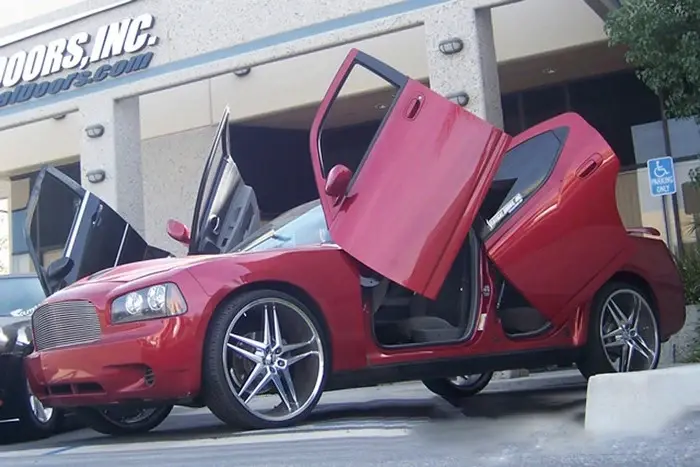 2005-2010 Dodge Charger Bolt-on Vertical Lambo Door Conversion Kit - VDCDC0510REAR