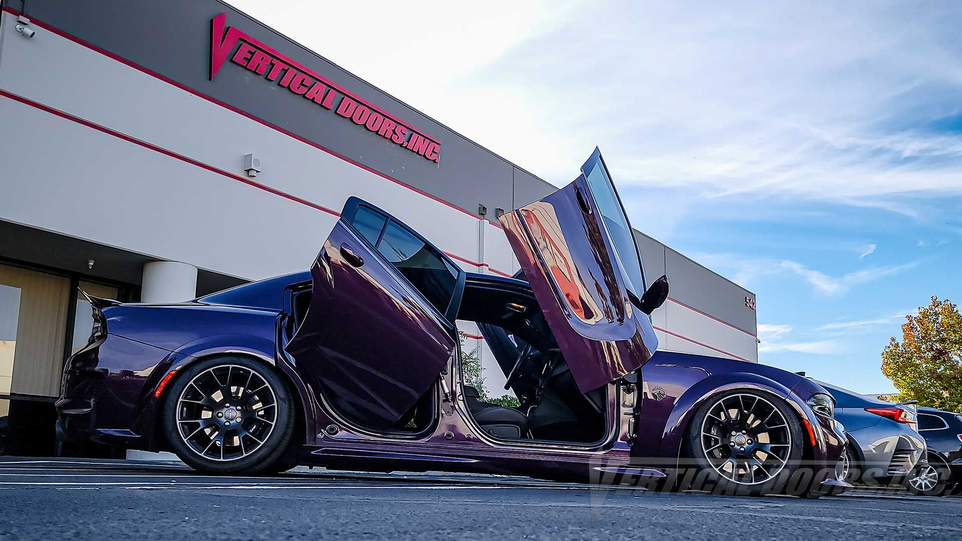 2011-2023 Dodge Charger Bolt-on Vertical Lambo Door Conversion Kit (for Rear Doors)