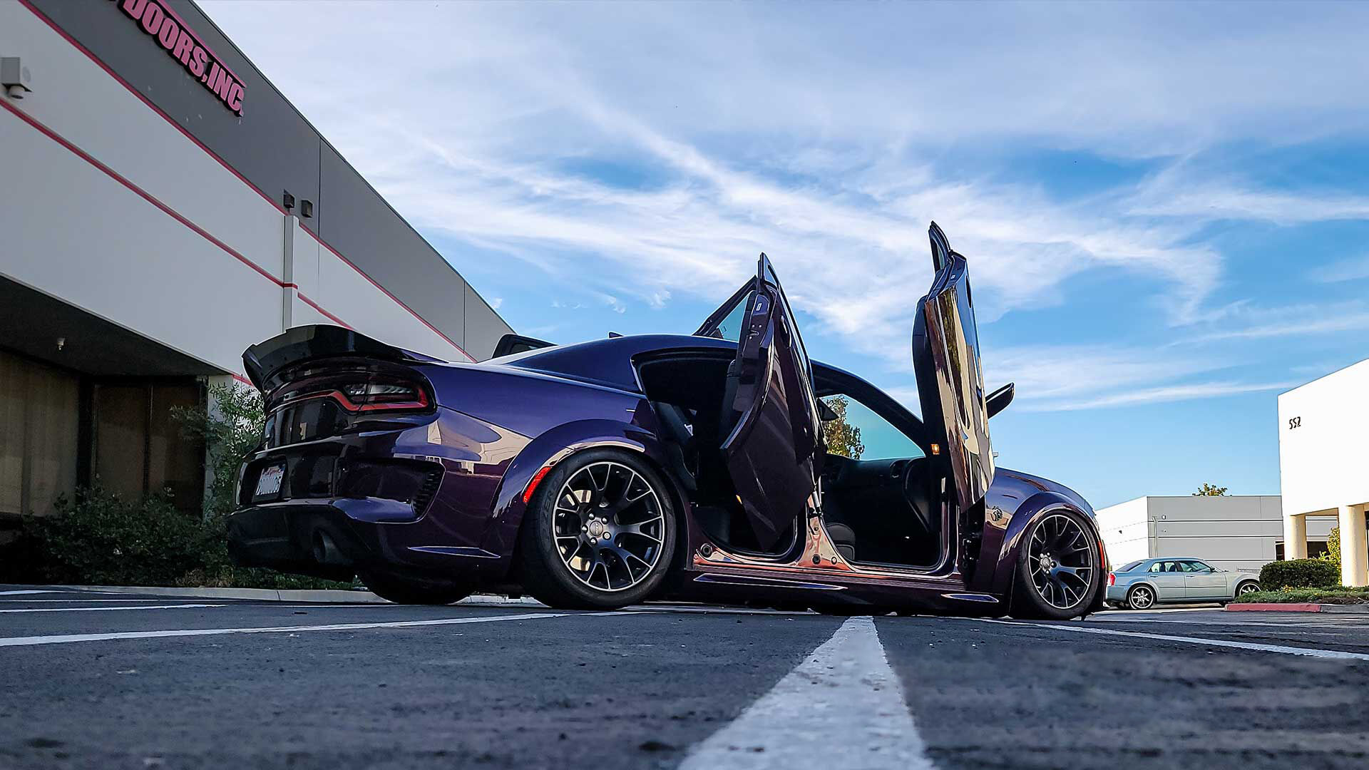 2011-2023 Dodge Charger Bolt-on Vertical Lambo Door Conversion Kit - VDCDC11REAR