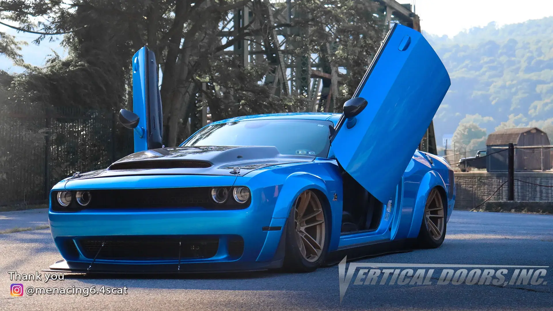 2009-2022 Dodge Challenger Bolt-on Vertical Lambo Door Conversion Kit