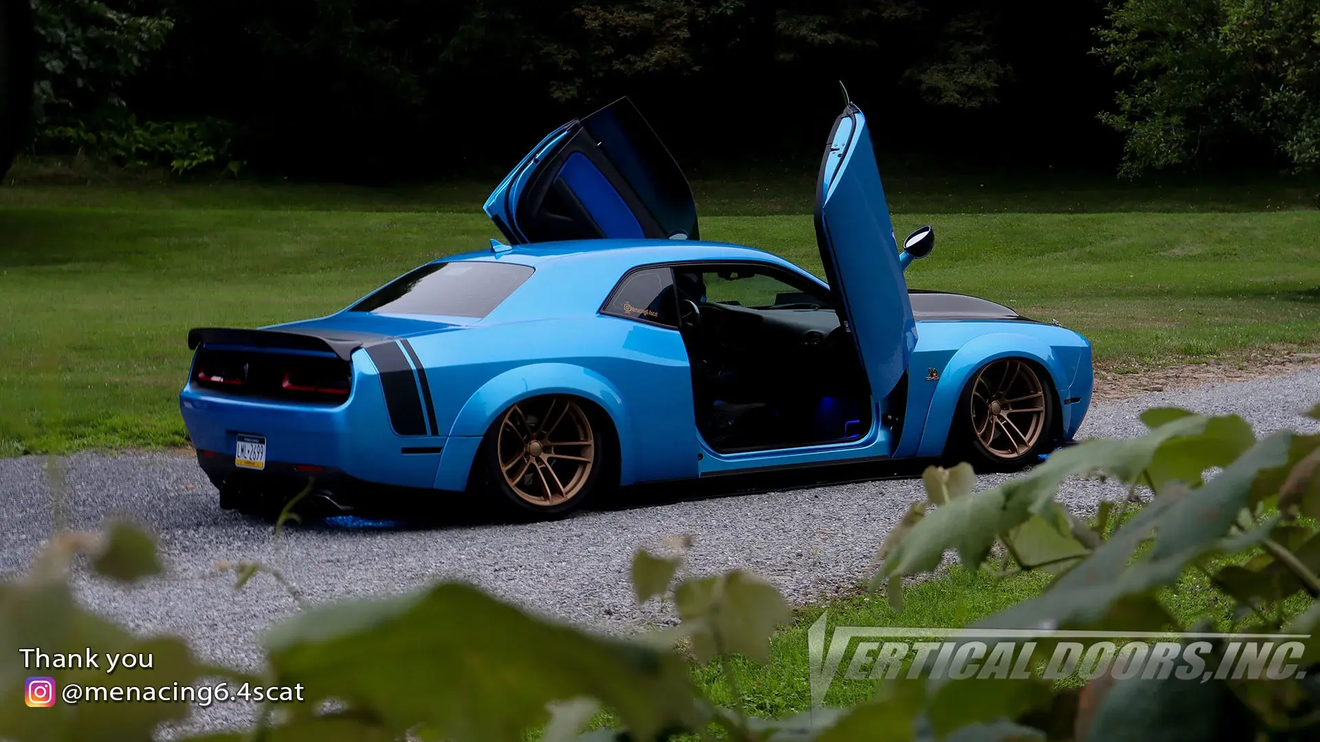 2009-2022 Dodge Challenger Bolt-on Vertical Lambo Door Conversion Kit