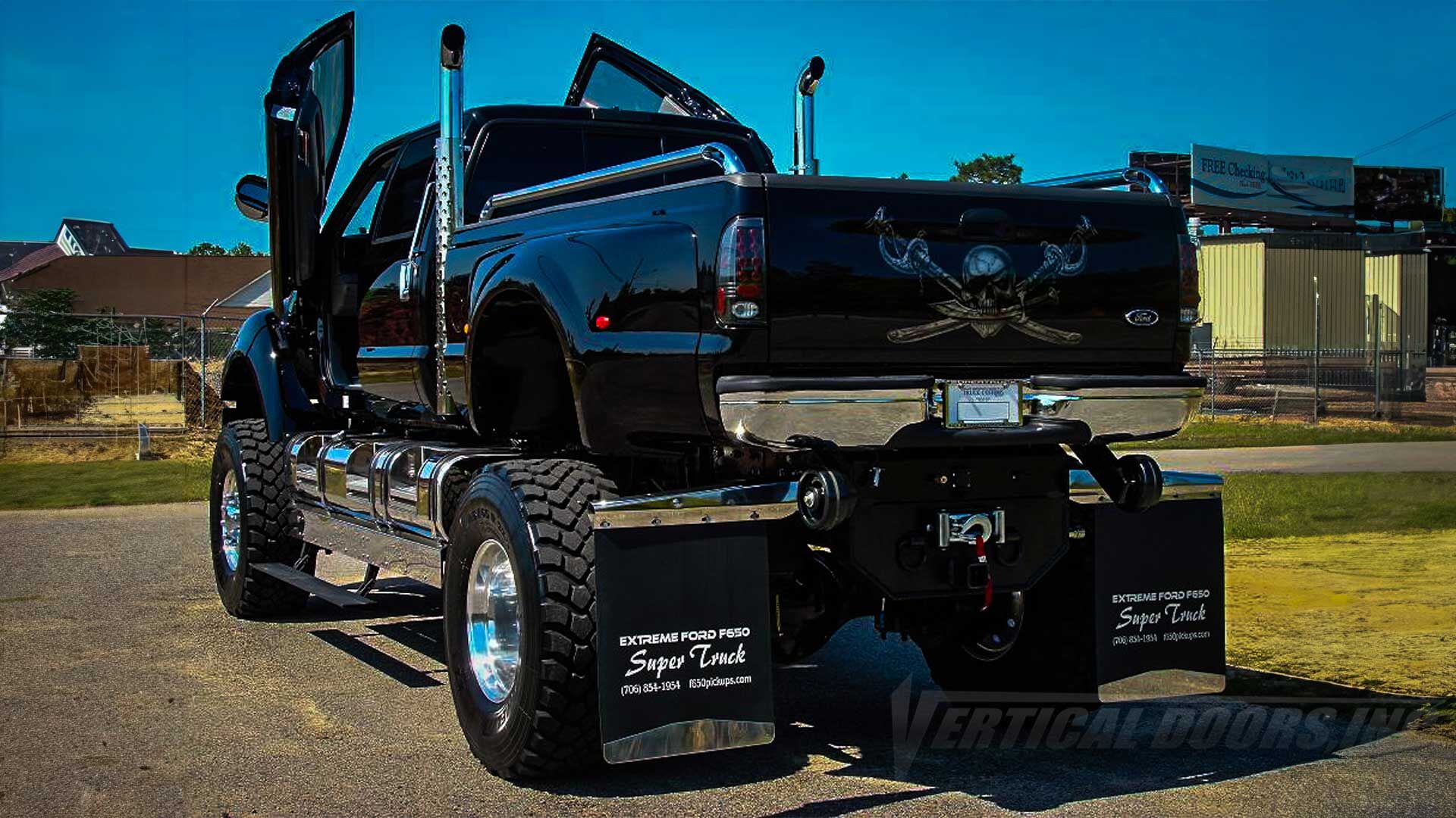 2006-2010 Ford F-650 Super Duty Bolt-on Vertical Lambo Door Conversion Kit