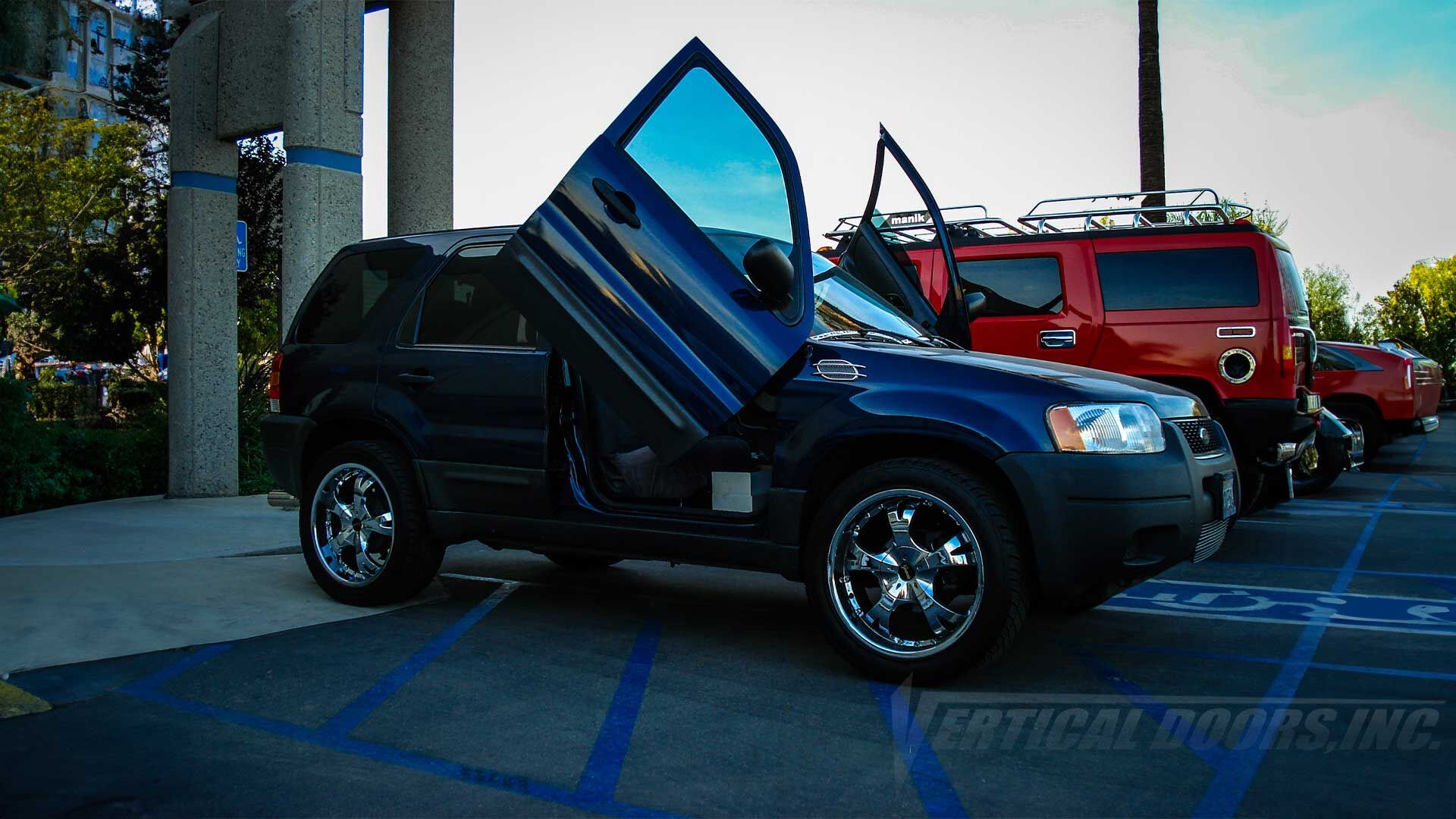 2001-2007 Ford Escape Bolt-on Vertical Lambo Door Conversion Kit