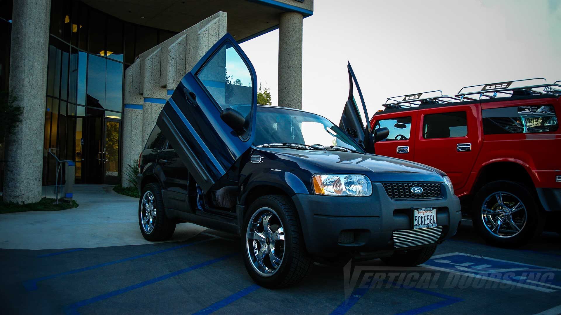 2001-2007 Ford Escape Bolt-on Vertical Lambo Door Conversion Kit