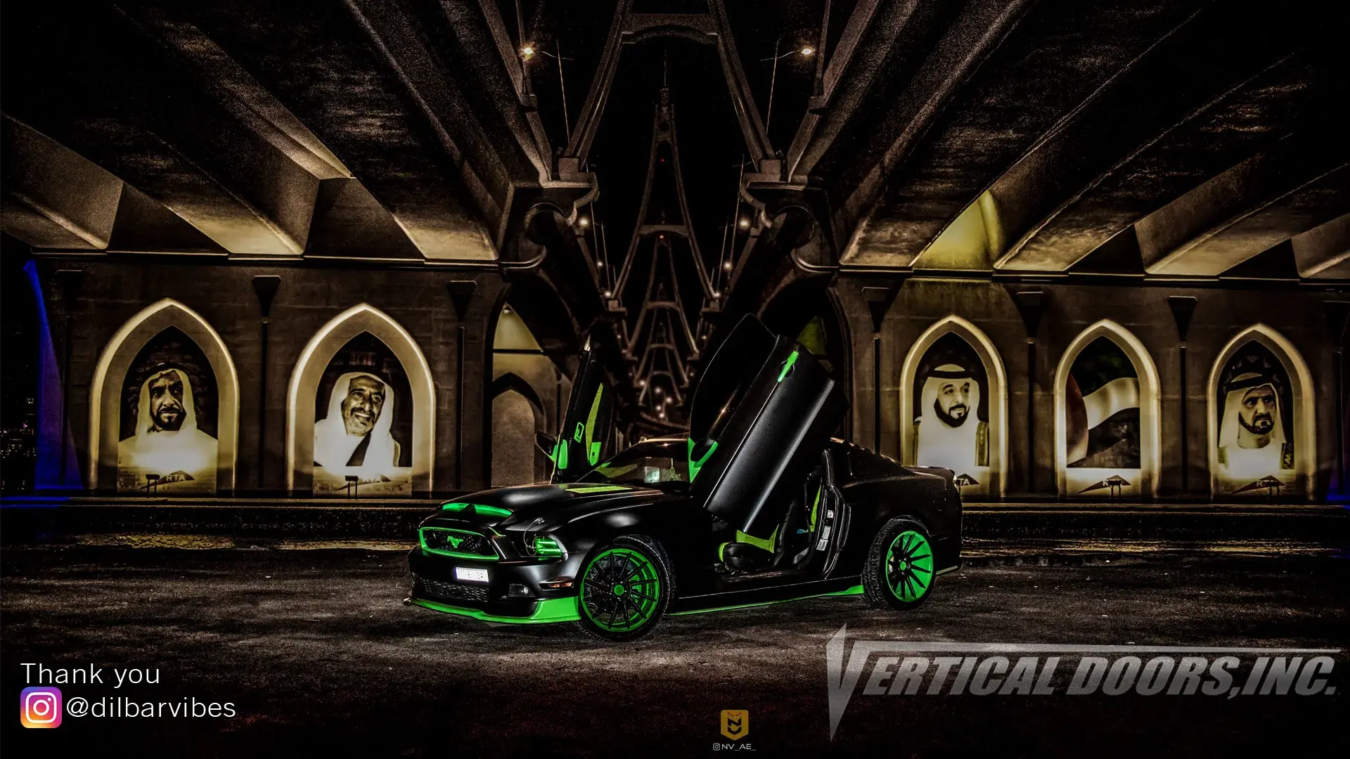 2011-2014 Ford Mustang Bolt-on Vertical Lambo Door Conversion Kit