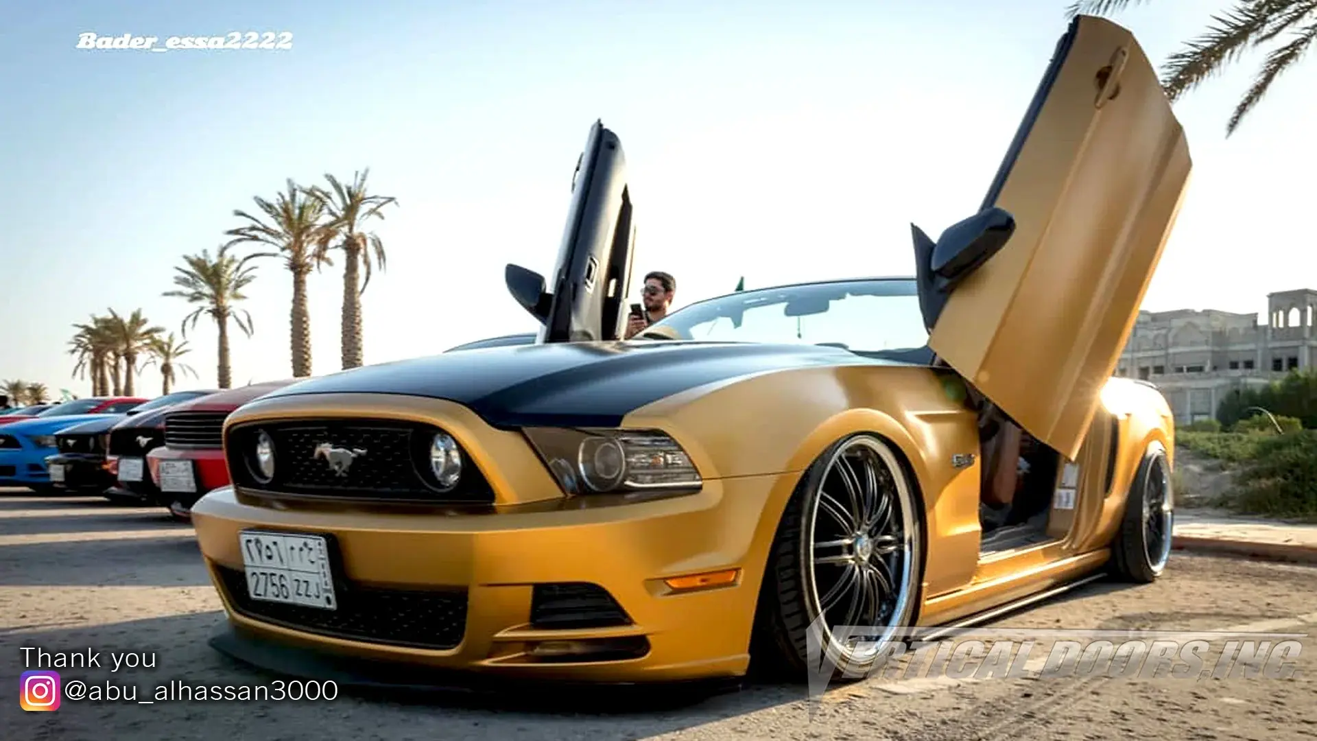 2011-2014 Ford Mustang Bolt-on Vertical Lambo Door Conversion Kit
