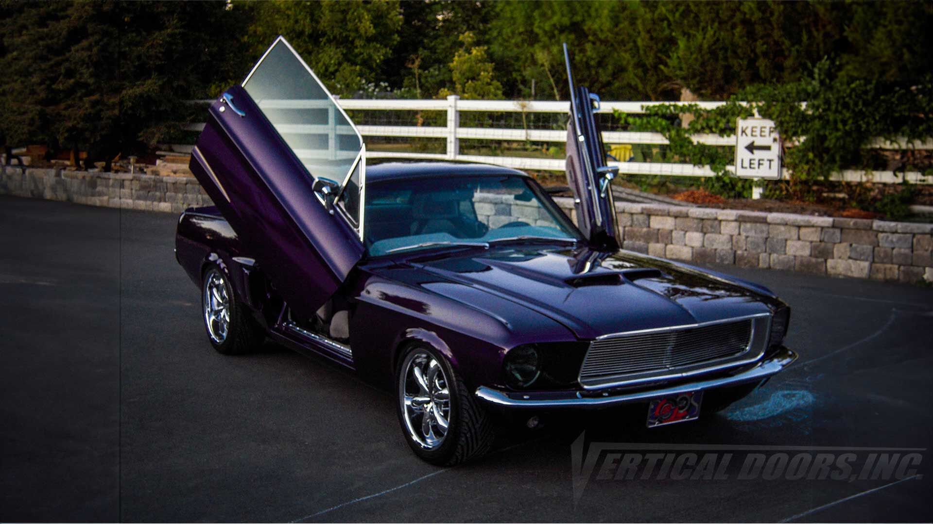 1967-1968 Ford Mustang Bolt-on Vertical Lambo Door Conversion Kit