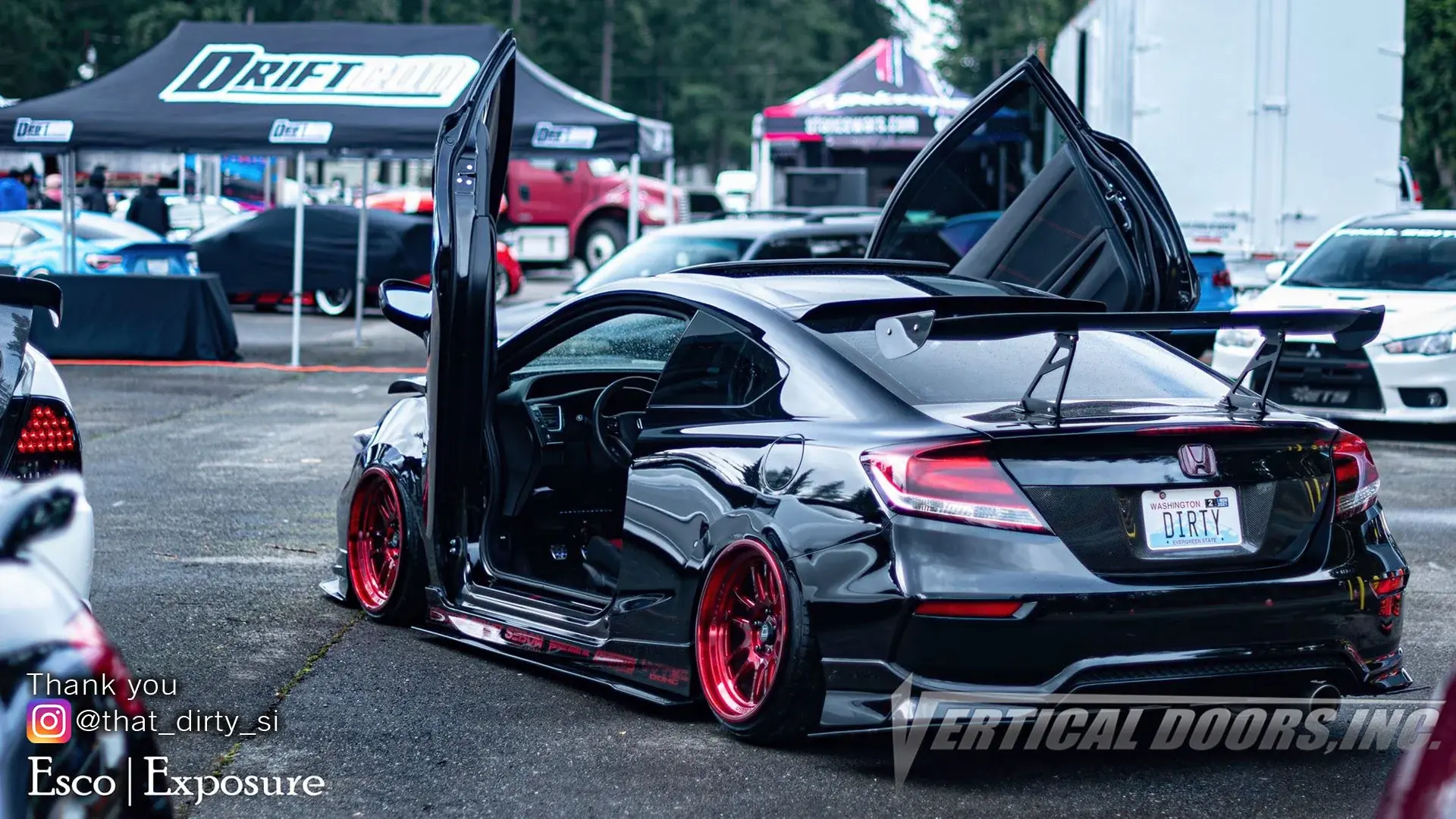 2011-2015 Honda Civic 2DR Bolt-on Vertical Lambo Door Conversion Kit