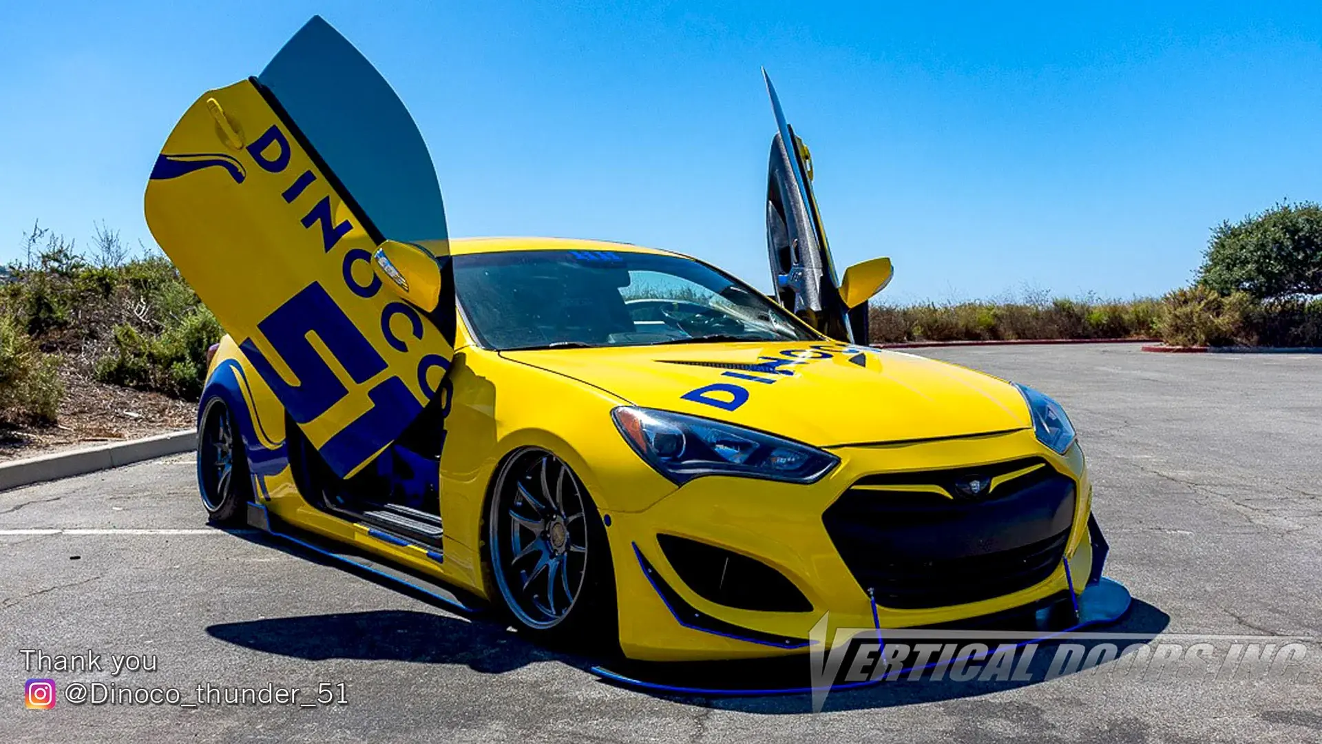 2009-2015 Hyundai Genesis 2DR Coupe Bolt-on Vertical Lambo Door Conversion Kit